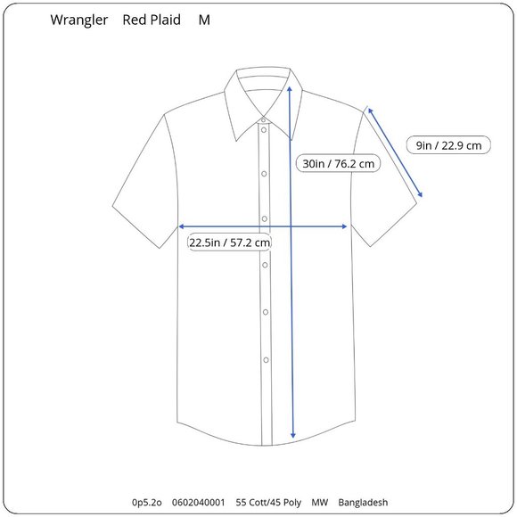 Wrangler Pearl Snap Red White Blue Patriotic USA Light Plaid Western Shirt M - Picture 10 of 10